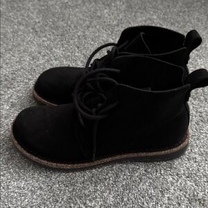 Black Suede Birkenstock Ankle Boots
